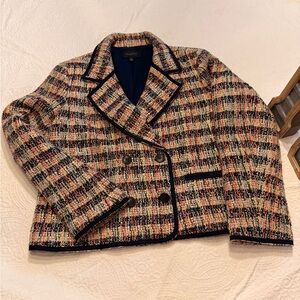 Talbots Colorful Tweed Jacket